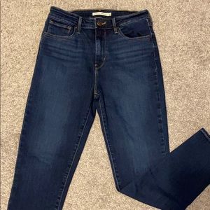 Levi’s 721 high rise skinny ankle jeans